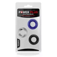LOVETOY péniszgyűrű szett X-Basic Donut Rings 3 Pack - 3 különböző színben, vízálló, vibráció nélküli