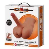 Műpénisz és ánusz maszturbátor Crazy Bull Ryhne - vízálló