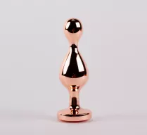 X-MEN análbot Secret Shine Booty Call L IV - rosegold színben, vibráció nélküli, vízálló, 13 cm