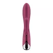 SATISFYER csiklóizgatós vibrátor Spinning Rabbit 1 Red - bordó színben, klitoriszkaros, g-pontos, forgó stimulációval, vízálló, akkumulátoros