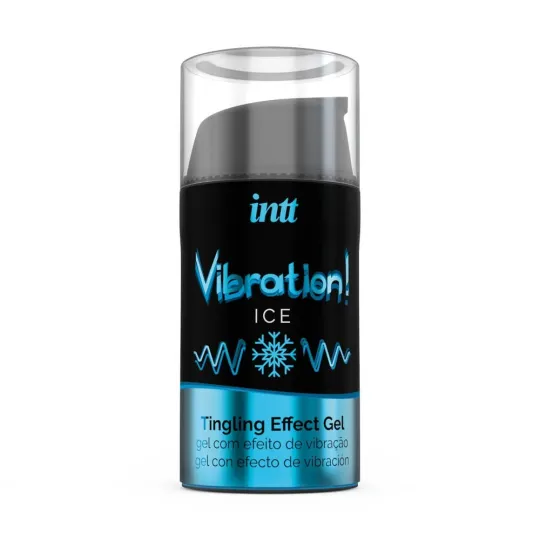 INTT stimuláló gél Vibration Ice Airless Bottle 15 ml - csiklóstimuláló, orális szexhez is, menta ízű, hűsítő és bizsergető hatással