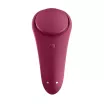 SATISFYER rezgő csiklóvibrátor Sexy Secret - bordó színben, vízálló, akkumulátoros, ingyenes applikációval