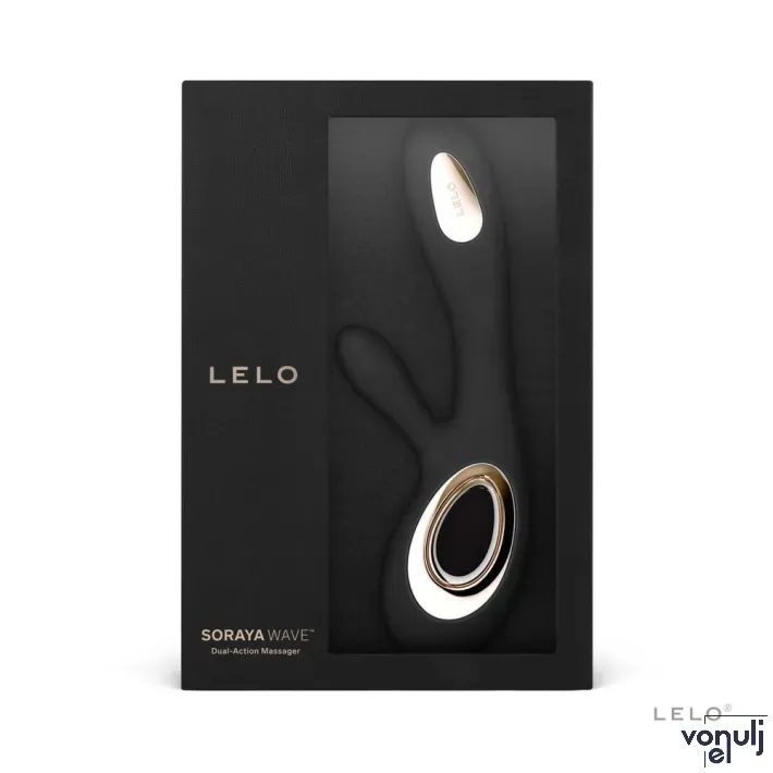 LELO csiklóizgató vibrátor Soraya Wave Black - fekete színben, vízálló, akkumulátoros