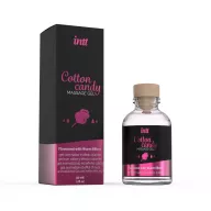 INTT masszázsgél Massage Gel Cotton Candy Glass Bottle 30 ml - ehető, vattacukor ízű, melegítő hatású