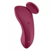 SATISFYER rezgő csiklóvibrátor Sexy Secret - bordó színben, vízálló, akkumulátoros, ingyenes applikációval