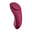 SATISFYER rezgő csiklóvibrátor Sexy Secret - bordó színben, vízálló, akkumulátoros, ingyenes applikációval