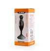 X-MEN análbot Secret Shine Booty Call L VI - fekete színben, vibráció nélküli, letapasztható, vízálló, 15 cm