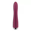 SATISFYER G pont vibrátor Spinning Vibe 1 Red - bordó színben, g-pontos, forgó stimulációval, vízálló, akkumulátoros
