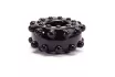 LOVETOY péniszgyűrű Power Plus Cockring 3 - fekete színben, külső stimuláló felülettel, vízálló, vibráció nélküli