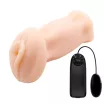 ANIME maszturbátor Man's Vibrating Masturbator Flesh - realisztikus, vibrációs tojással, vagina formájú testnyílással, távirányítós, vízálló