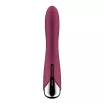 SATISFYER G pont vibrátor Spinning Vibe 1 Red - bordó színben, g-pontos, forgó stimulációval, vízálló, akkumulátoros