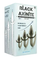 Anál plug szett NMC Black Axinite 3in1 Tail Design - vízálló