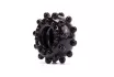 LOVETOY péniszgyűrű Power Plus Cockring 3 - fekete színben, külső stimuláló felülettel, vízálló, vibráció nélküli
