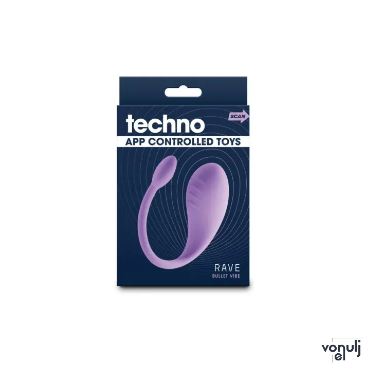 Vibrációs tojás Ns novelties Techno Rave - akkumulátoros, vízálló