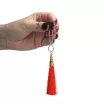 LOVETOY mellbimbó csipesz Glamor Tassel Nipple Clamp Red - piros díszítéssel