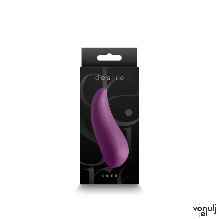 NS NOVELTIES rezgő csiklóizgató Desire Kama Purple - lila színben, vízálló, akkumulátoros