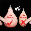 LOVETOY élethű dildó 11" SQUIRT EXTREME DILDO - nagy méretű, herékkel, ejakuláló, nagy pumpa, letapasztható, PVC (28 cm)