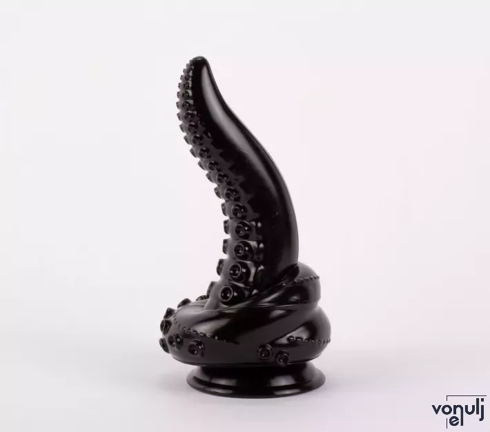 X-MEN fenékdugó 8.3" Butt Plug Black - fekete színben, letapasztható, vízálló, PVC, 21 cm