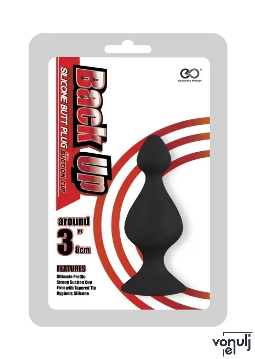 Anál plug NMC Back Up II 8 cm - vízálló, 3"
