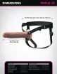 Strapon dildó hámmal Pipedream 9" Dual Density - vízálló