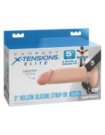 Strapon dildó hámmal Pipedream 5" Dual Density - vízálló