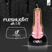 FLESHLIGHT levegős szárító állvány Air - fekete színben, Fleshlight maszturbátorokhoz, gyűrűs adapterekkel, elektromos