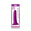 NS NOVELTIES élethű dildó Pleasures Thin 5" Dildo Purple - közepes méretű, lila színben, letapasztható, szilikon (15,8 cm)