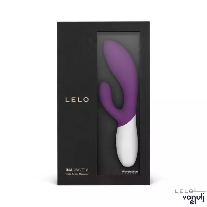 LELO csiklóizgatós vibrátor Ina Wave 2 Plum - lila színben, vízálló, akkumulátoros
