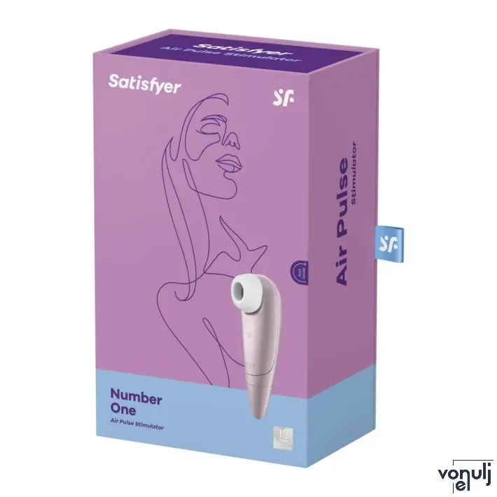 SATISFYER léghullámos csiklóizgató Number One - rózsaarany színben, vízálló, elemes