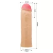Péniszköpeny PRETTY LOVE Chane - élethű, 18 cm