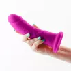 NS NOVELTIES élethű dildó Colours Dual Density 7" Girth Dildo Purple - nagy méretű, lila színben, kétrétegű, letapasztható, szilikon (20,9 cm)