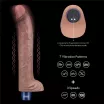 LOVETOY élethű vibrátor 11" Real Softee Rechargeable Silicone - realisztikus, herékkel, vízálló, akkumulátoros, szilikon (27 cm)
