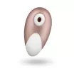 SATISFYER léghullámos csiklóizgató Pro Deluxe Next Generation - rózsaszín-fehér színben, vízálló, akkumulátoros