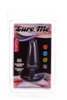LOVETOY fenékdugó LURE ME Classic Anal Plug S Black - fekete színben, S méretben, vízálló, szilikon,  ( 11 cm )
