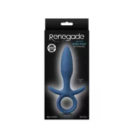 RENEGADE fenékdugó King Small Blue - kék színben, S-méretben, vízálló, szilikon (14.5 cm)