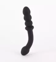 X-MEN análbot Dual-motor Vibrating Butt Plug - fekete színben, vibrátoros, akkumulátoros, dupla motoros, vízálló, 20 cm
