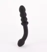 X-MEN análbot Dual-motor Vibrating Butt Plug - fekete színben, vibrátoros, akkumulátoros, dupla motoros, vízálló, 20 cm