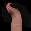 LOVETOY élethű vibrátor 9,5" Real Softee Rechargeable Silicone - realisztikus, vízálló, akkumulátoros, szilikon (24,5 cm)
