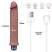 LOVETOY élethű vibrátor 9,5" Real Softee Rechargeable Silicone - realisztikus, vízálló, akkumulátoros, szilikon (24,5 cm)