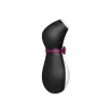 SATISFYER léghullámos csiklóizgató Penguin - fekete-fehér színben, vízálló, akkumulátoros