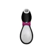 SATISFYER léghullámos csiklóizgató Penguin - fekete-fehér színben, vízálló, akkumulátoros