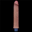LOVETOY élethű vibrátor 9,5" Real Softee Rechargeable Silicone - realisztikus, vízálló, akkumulátoros, szilikon (24,5 cm)