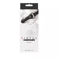 NS NOVELTIES szájpecek Sinful Bar Gag Black - fekete színben, fetish játékokhoz