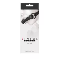 NS NOVELTIES szájpecek Sinful Bar Gag Black - fekete színben, fetish játékokhoz