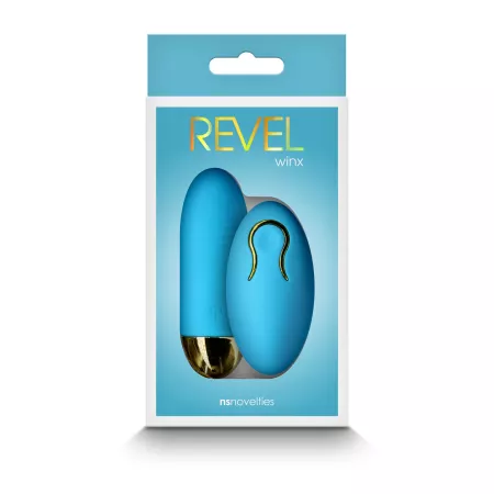 NS NOVELTIES vibrációs tojás Revel Winx Blue - kék színben, távirányítós, vízálló, akkumulátoros