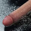 LOVETOY élethű vibrátor 9,5" Real Softee Rechargeable Silicone - realisztikus, vízálló, akkumulátoros, szilikon (24,5 cm)