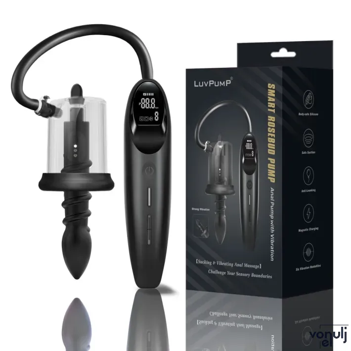 Anál vibrátor Realov RosCup Pro Smart Vibrating Rosebud Set - akkumulátoros,vízálló