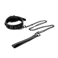 NS NOVELTIES nyakpánt és póráz Sinful 1'' Collar Black - fekete színben, fetish játék kelléke