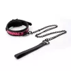 NS NOVELTIES nyakpánt és póráz Sinful 1'' Collar Pink - rózsaszín színben, fetish játék kelléke