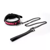 NS NOVELTIES nyakpánt és póráz Sinful 1'' Collar Pink - rózsaszín színben, fetish játék kelléke